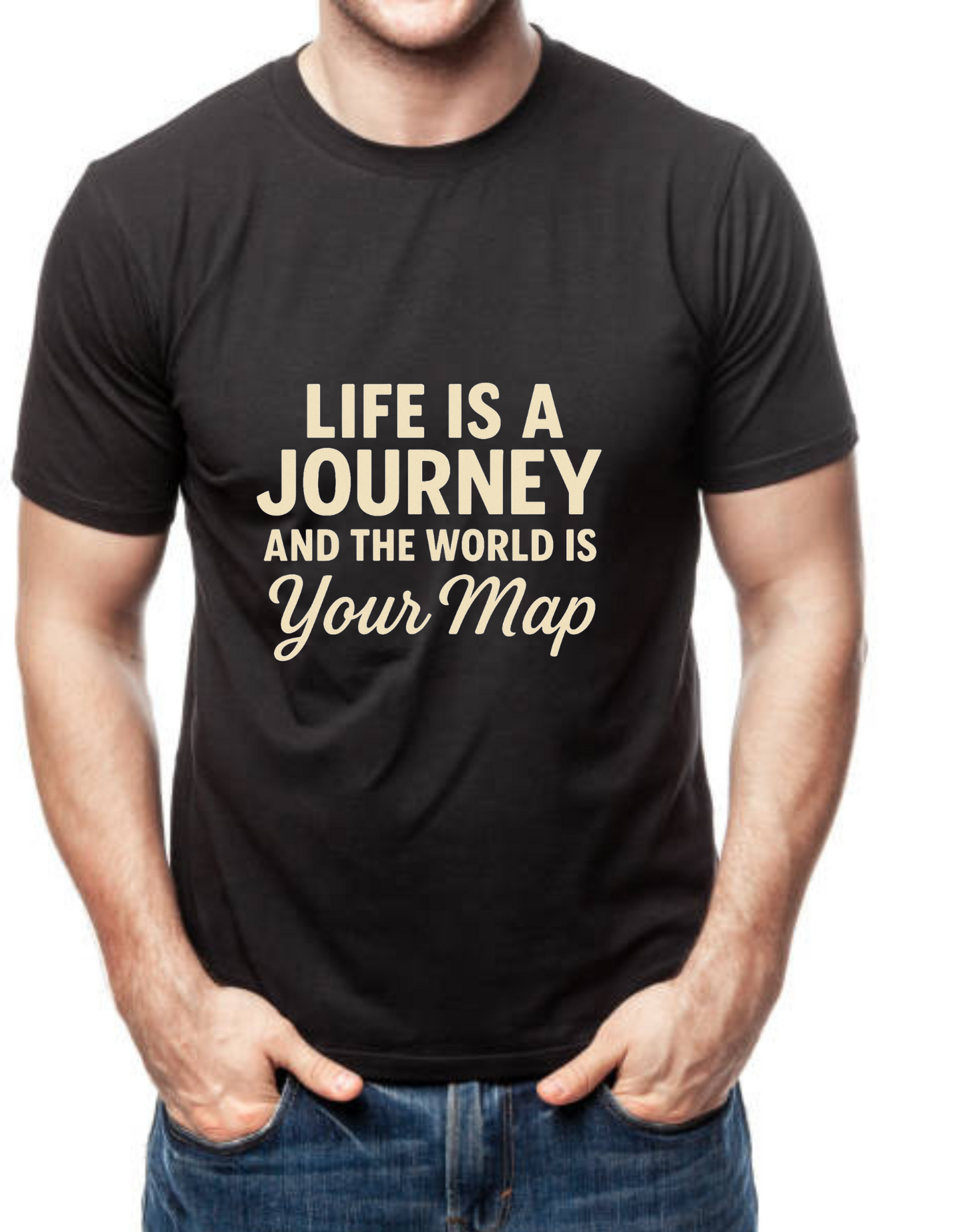 Life Is a Journey Quote Tee