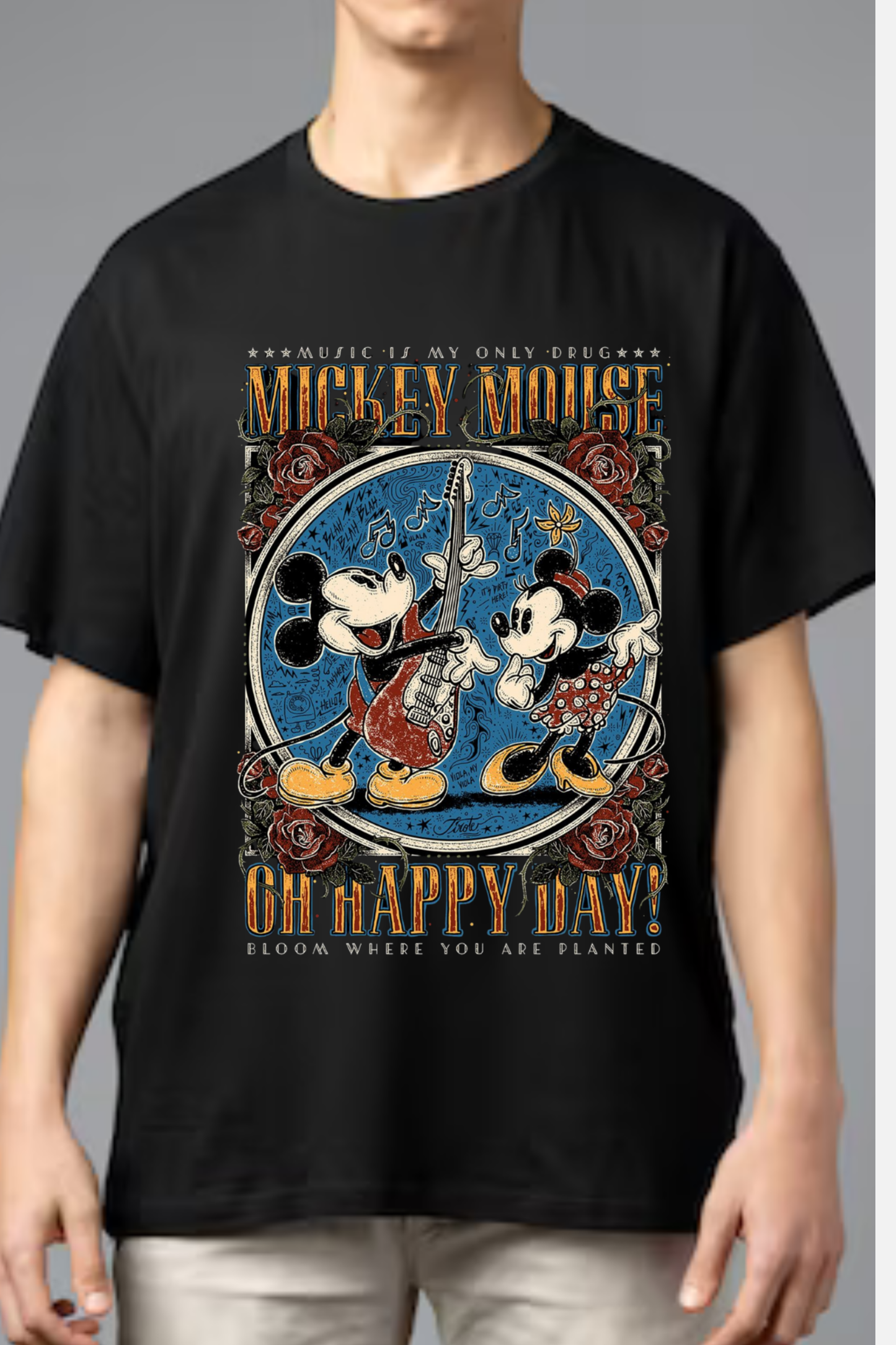 Oh Happy Day Vintage Mouse Duo Tee