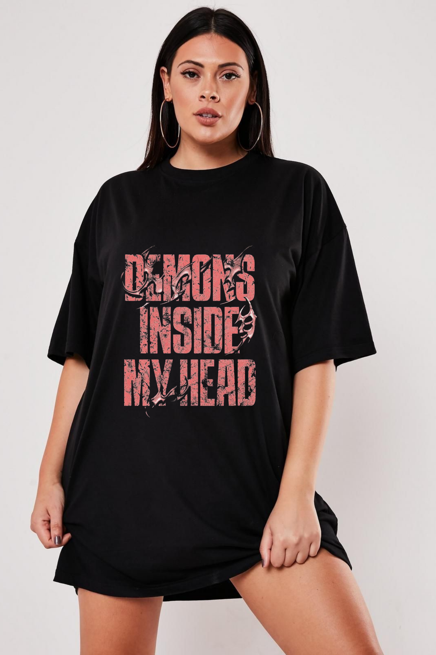 Demons Inside My Head Oversized Tee
