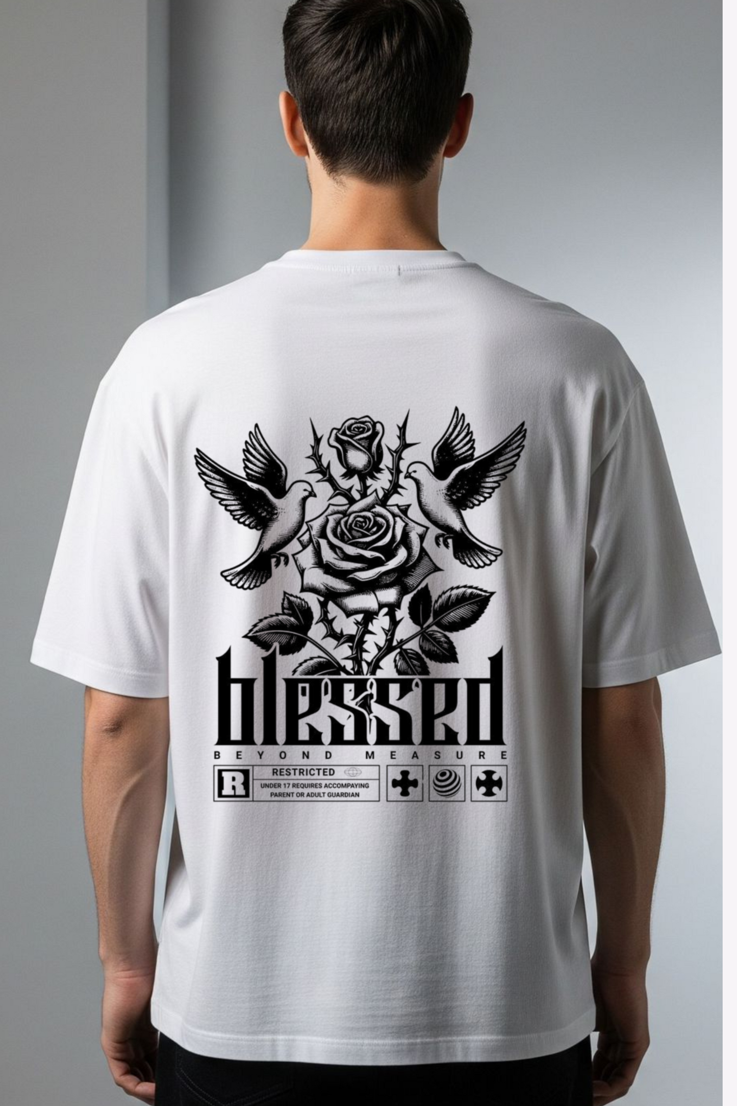 Blessed Beyond Measure Graphic Oversized Tee