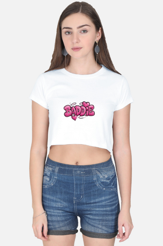 Baddie Vibes Crop Tee