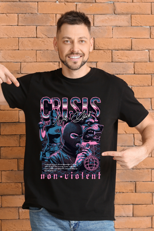 Crisis New York Tee - Non-Violent Edition