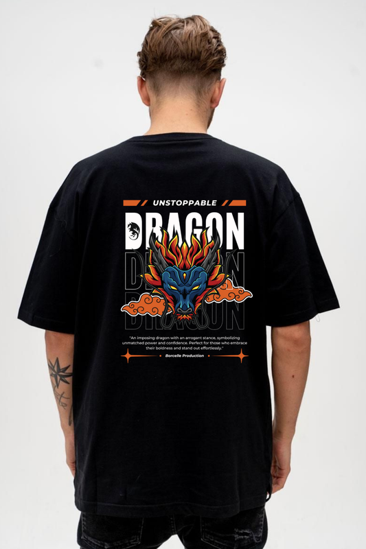 Unstoppable Dragon Oversized Streetwear Tee