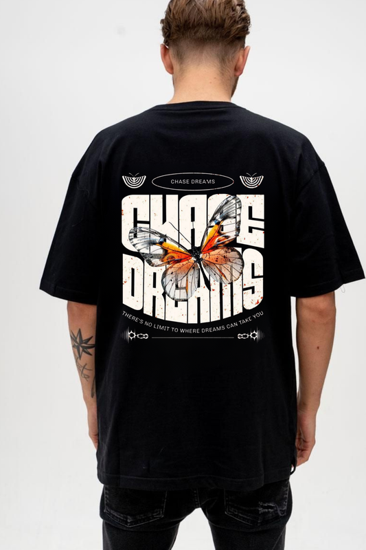 Chase Dreams" Butterfly Graphic Tee – No Limits Edition