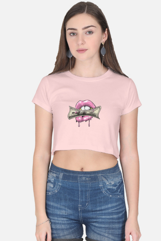Billionaire Lips Crop Tee