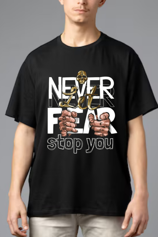 Alaseee “Never Let Fear Stop You” Oversized Tee