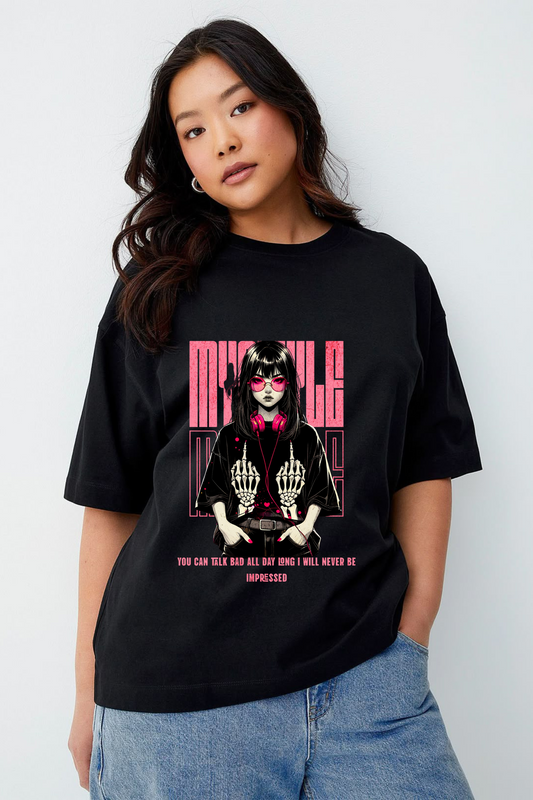 Mystyle Rebel Graphic Tee – Unimpressed & Unbothered
