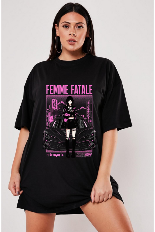 Femme Fatale Nitro Gurls Oversized Tee