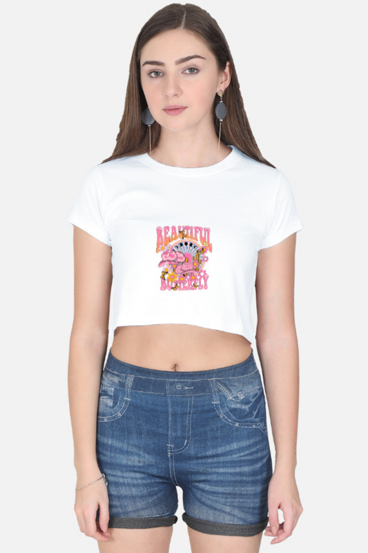 Essential Black Raw-Hem Cropped Tee