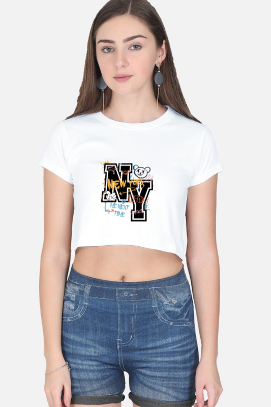 NYC Graffiti Style Crop Top – Urban Street Vibes