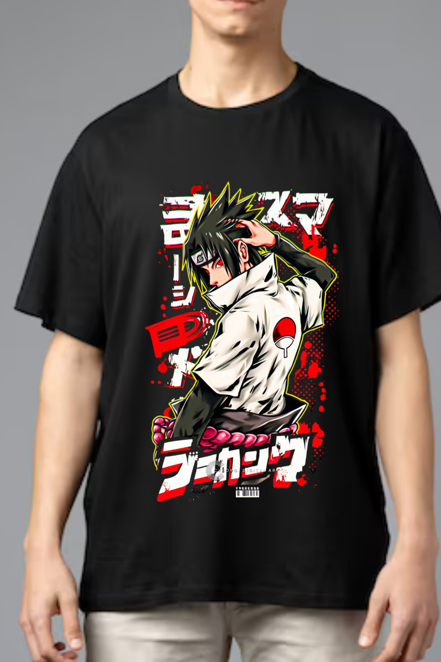 Shadow Avenger Anime Tee  Oversized Unisex