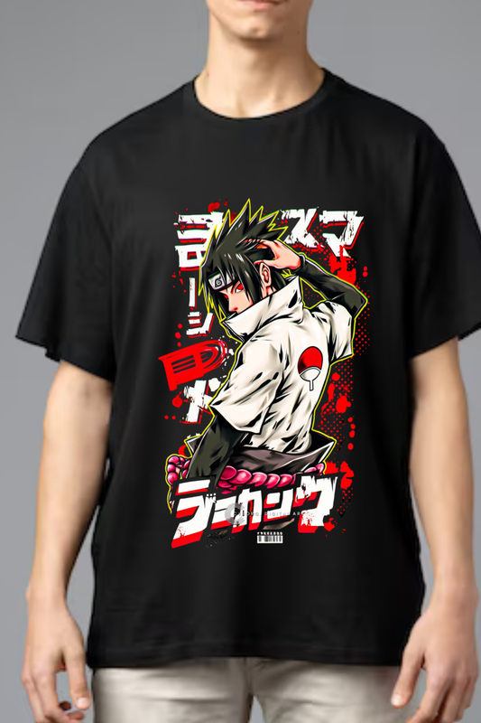 Shadow Avenger Anime Tee  Oversized Unisex
