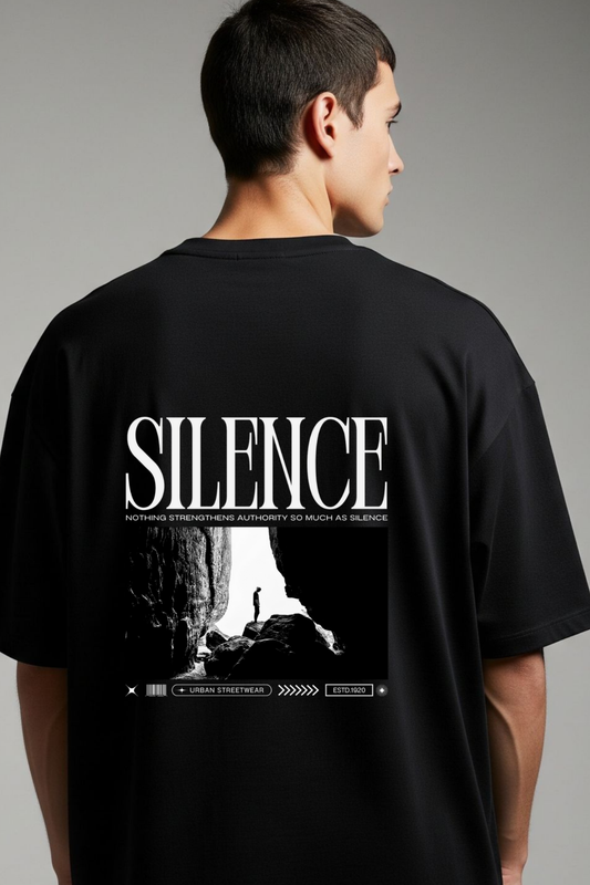 SILENCE – Monochrome Thought Tee