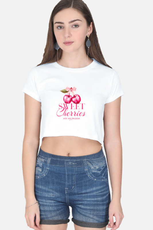 Sweet Cherries Cropped Tee