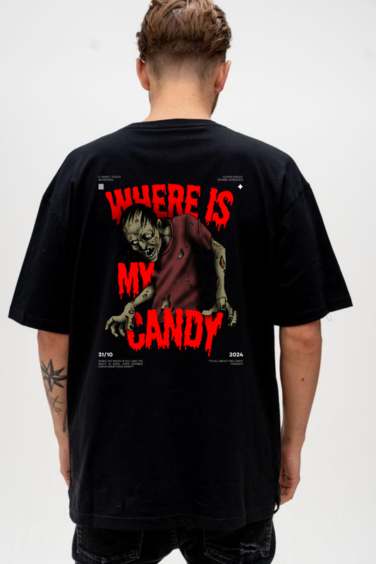 Where Is My Candy? – Halloween Zombie Graphic Tee