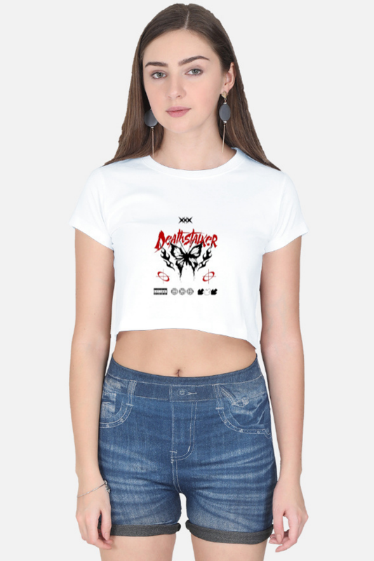 Alt-Egirl DEATHSTALKER Graphic Crop Tee