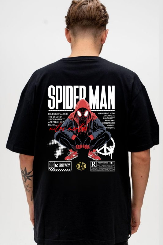 SPIDER MAN" Miles Morales Streetwear Graphic Tee