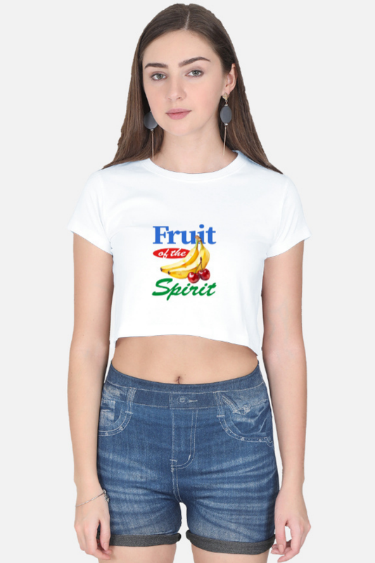 FRUIT OF THE SPIRIT" Visual Pun Crop Top