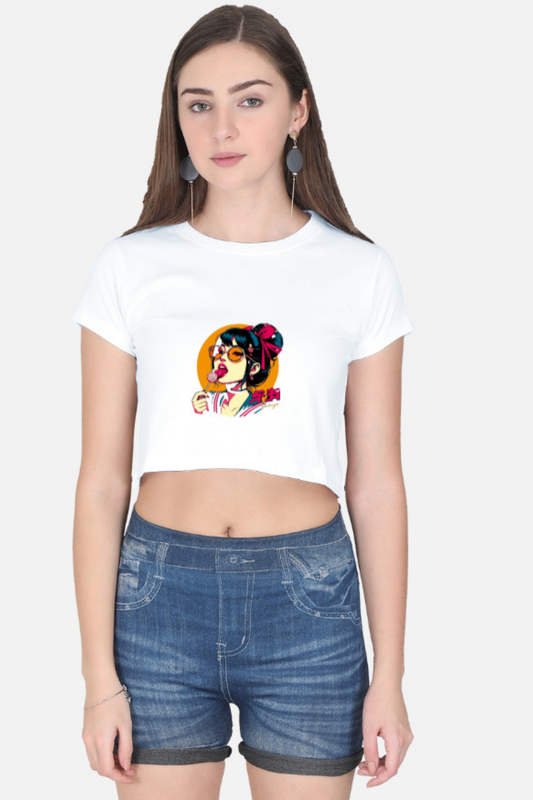 Retro Pop "Lollipop Babe" Crop Tee
