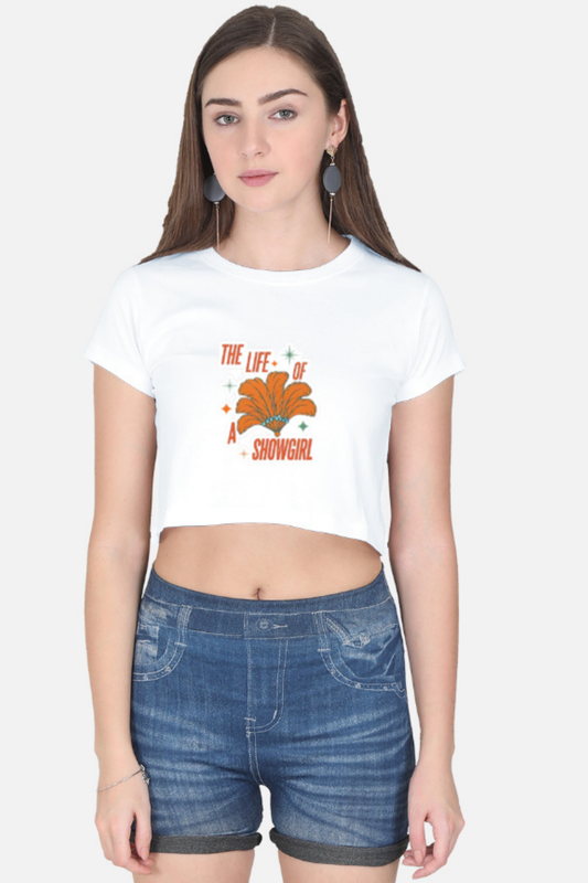 'The Life of a Showgirl' Retro Glam Cropped T-Shirt