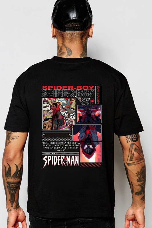 Spider-Boy Grid Graphic Street Tee