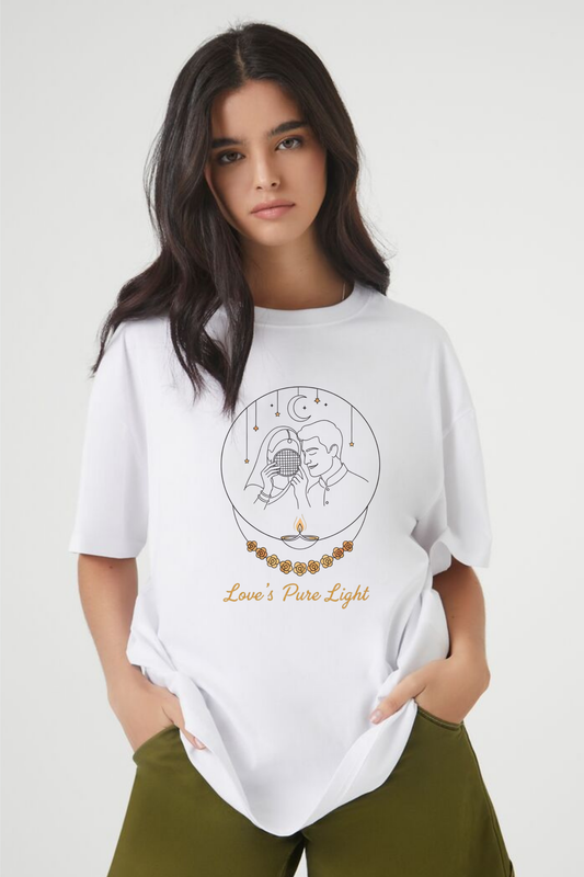 Love's Pure Light Minimalist Line Art Tee