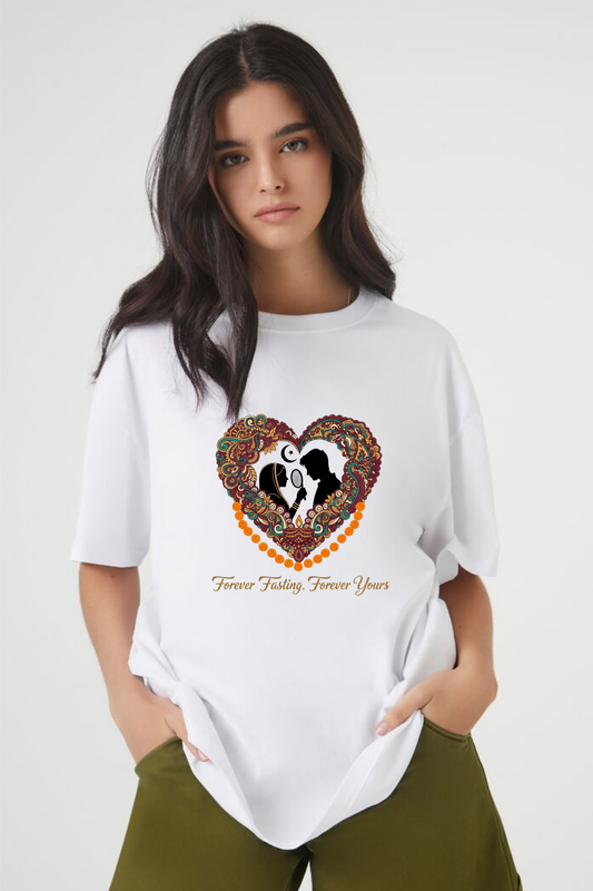 Forever Fasting Paisley Heart Oversized Tee