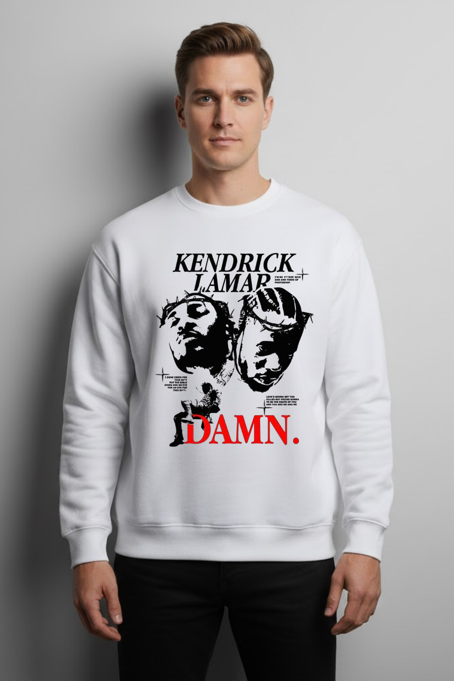 DAMN. 'FEAR' Sweatshirt (Kendrick Lamar Graphic Crewneck)