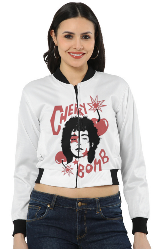 Cherry Bomb Icon Bomber Jacket