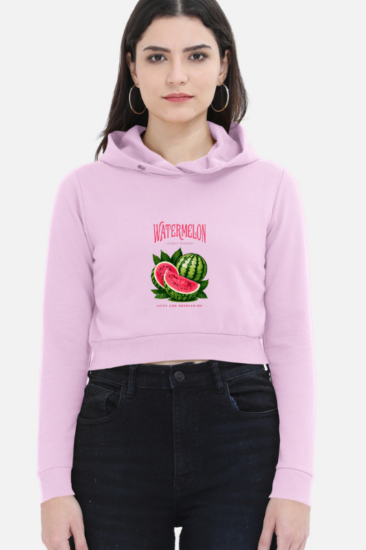 Juicy Watermelon Cropped Hoodie