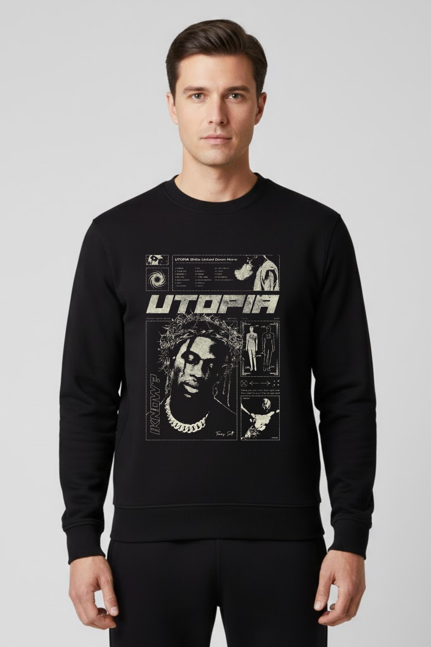 Utopia Visionary Black Sweatshirt