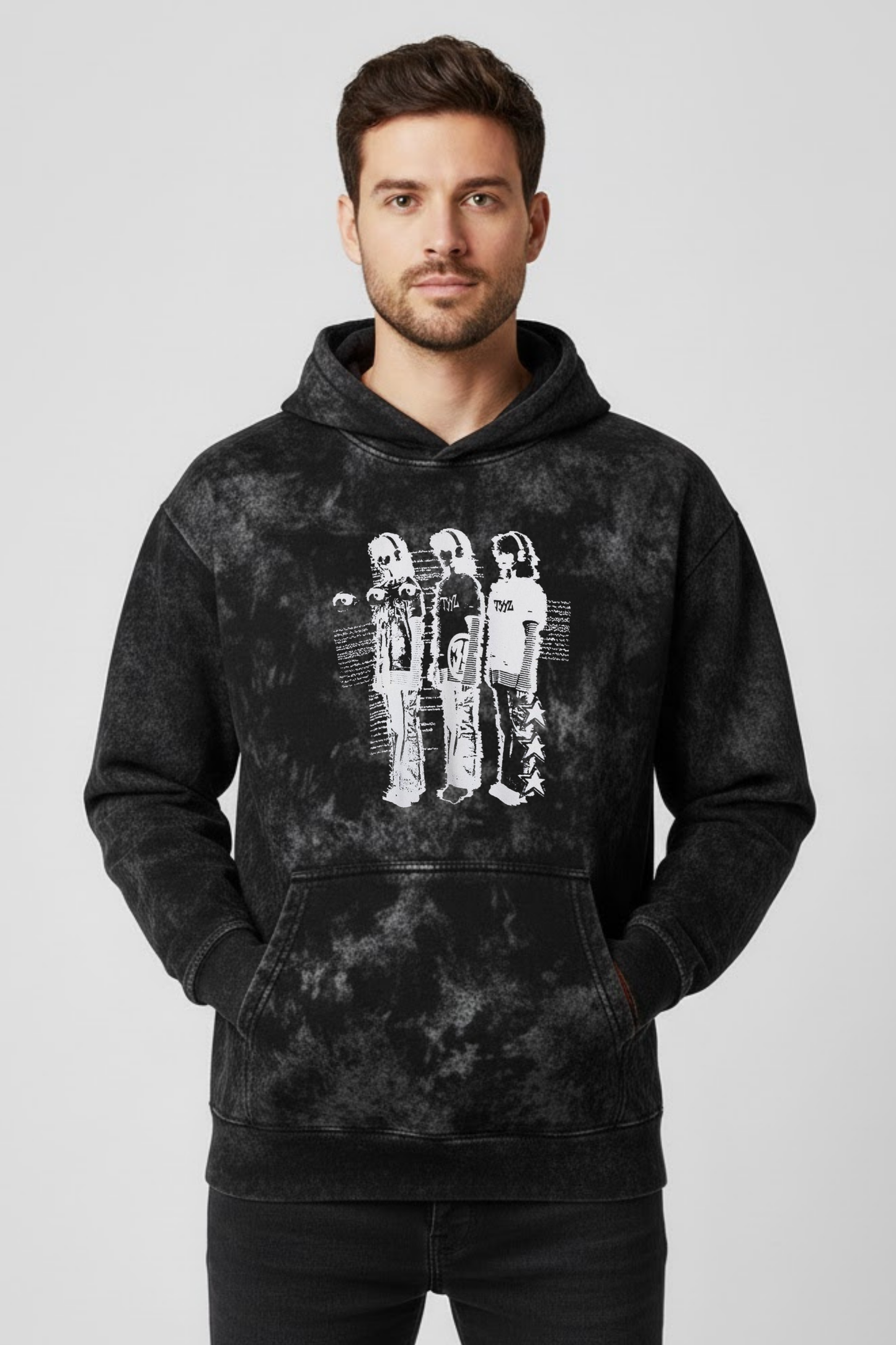 Static Vision Acid Wash Hoodie