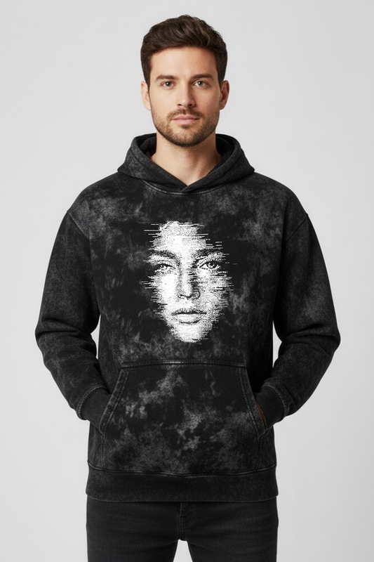Static Face Acid Washed Hoodie