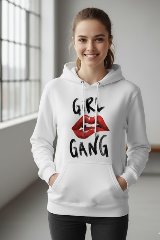 Girl Gang Lips Statement Hoodie