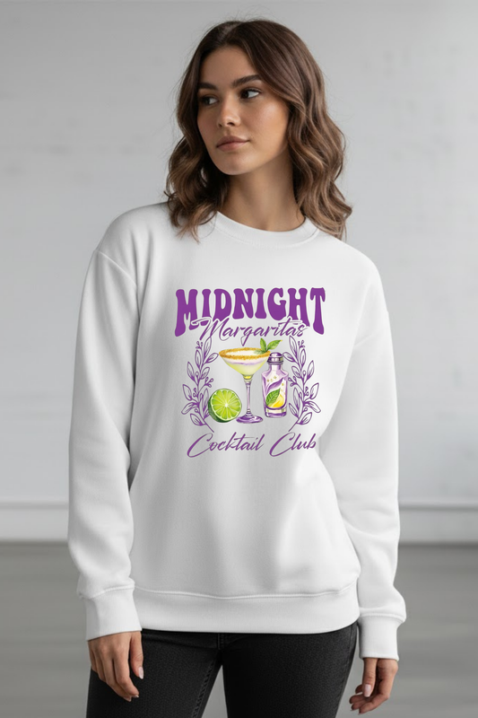 Midnight Margaritas Cocktail Club" Sweatshirt