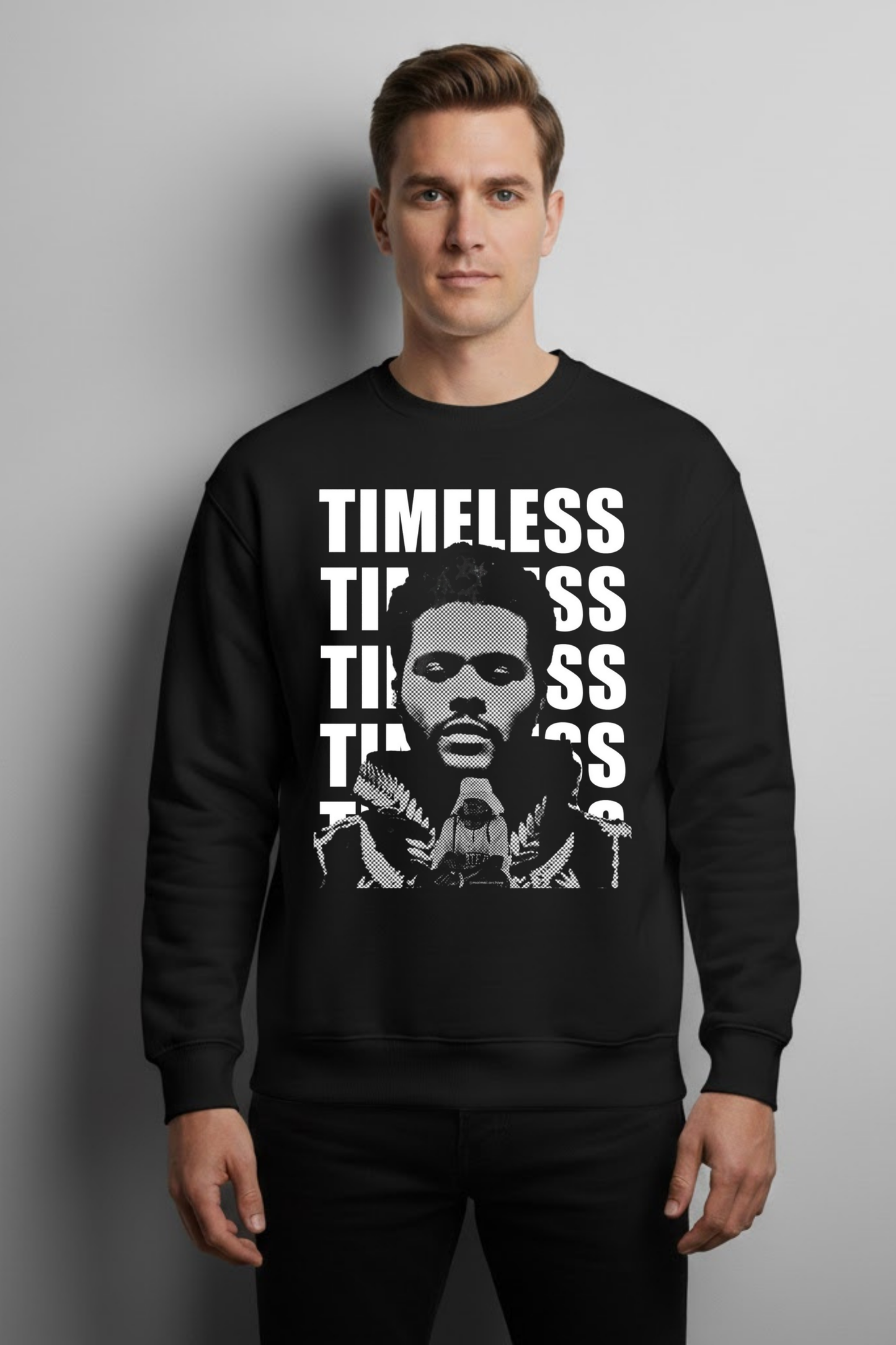 THE WEEKND 'TIMELESS' Halftone Graphic Sweatshirt