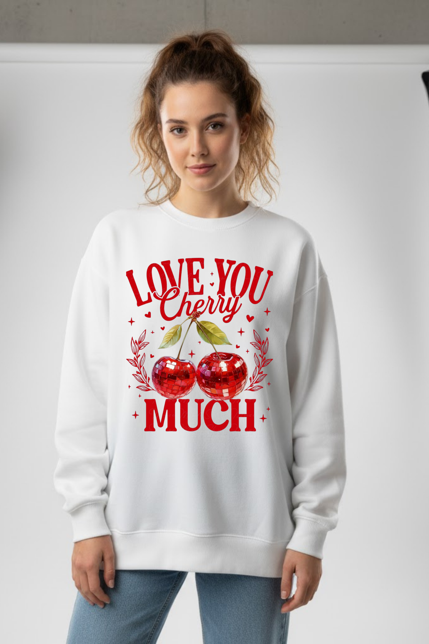 Love You Cherry Much" Valentine's Sweatshirt