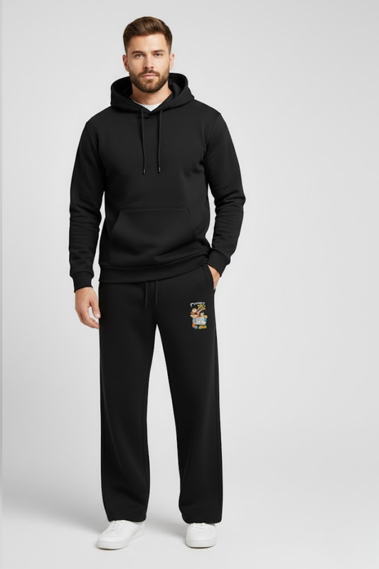 Dragon Ball Z Graphic Patch Black Fleece Sweatpants