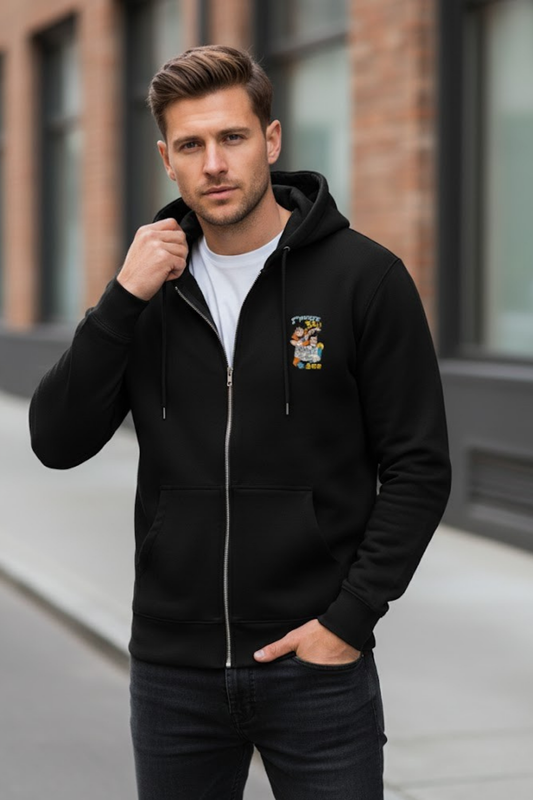 Subtle Dragon Ball Z Black Full-Zip Hoodie - Mini Graphic