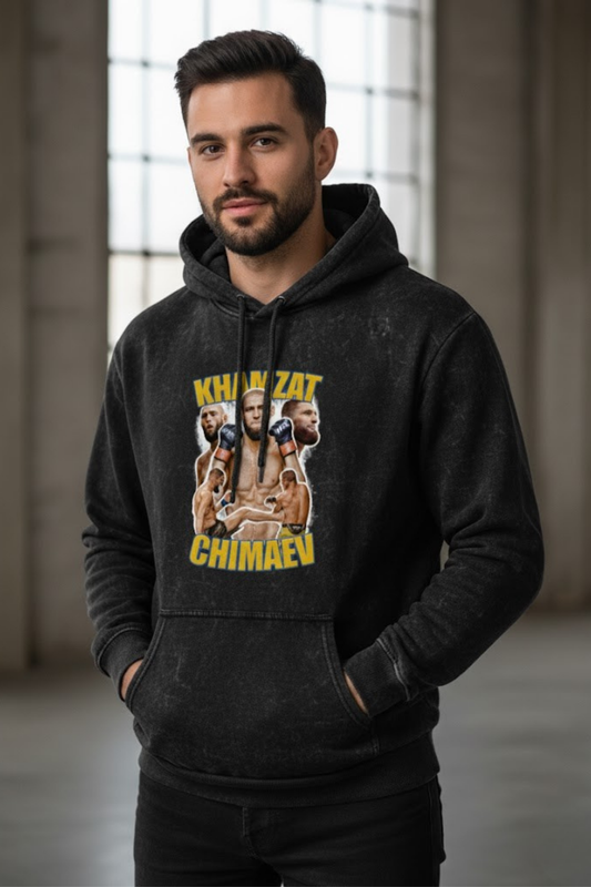 Khamzat Chimaev "Borz" Vintage Wash Hoodie