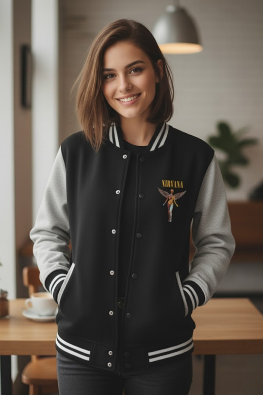 Nirvana In Utero Angel Varsity Jacket
