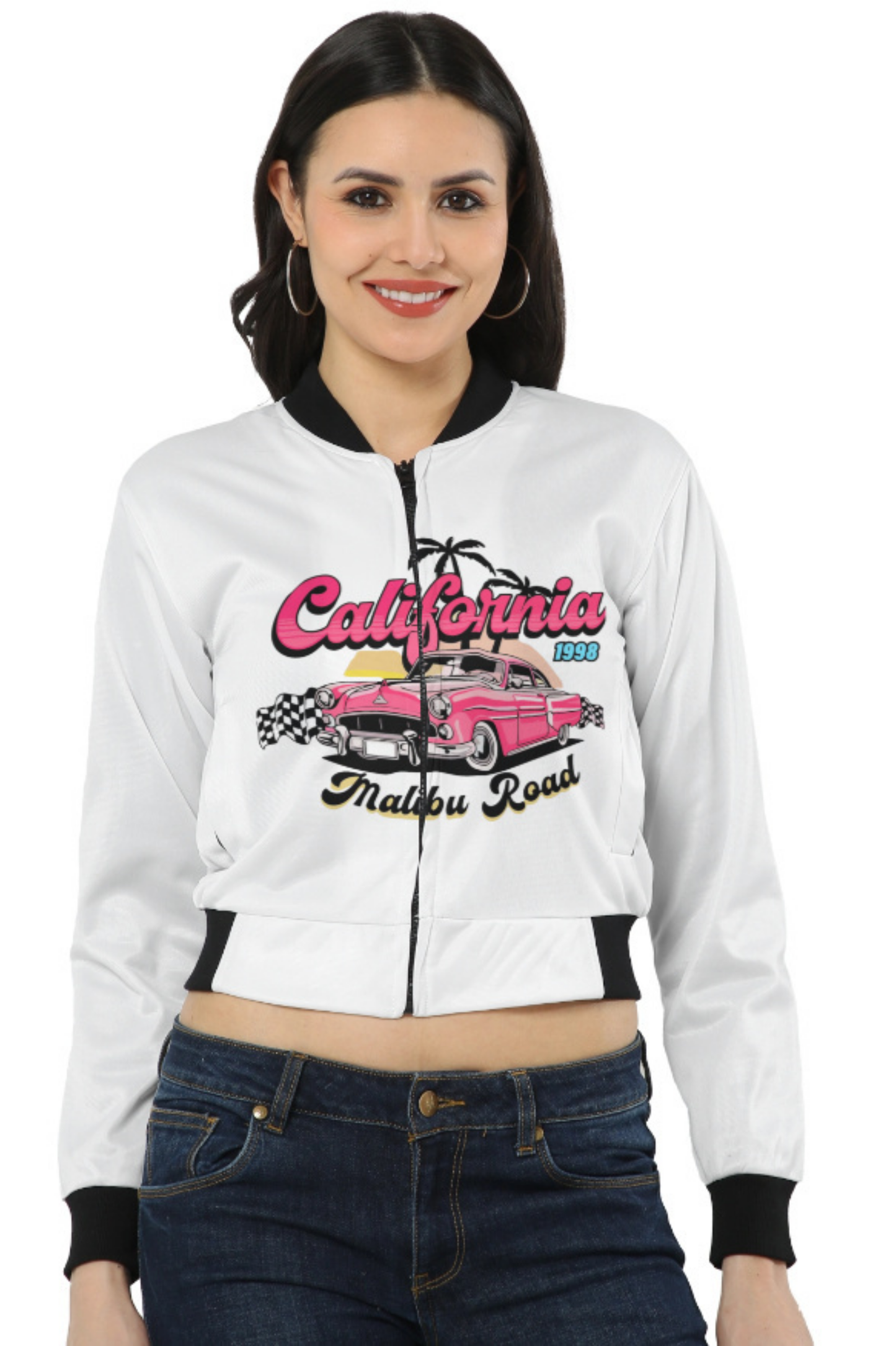California 1998 Malibu Road Retro Bomber Jacket