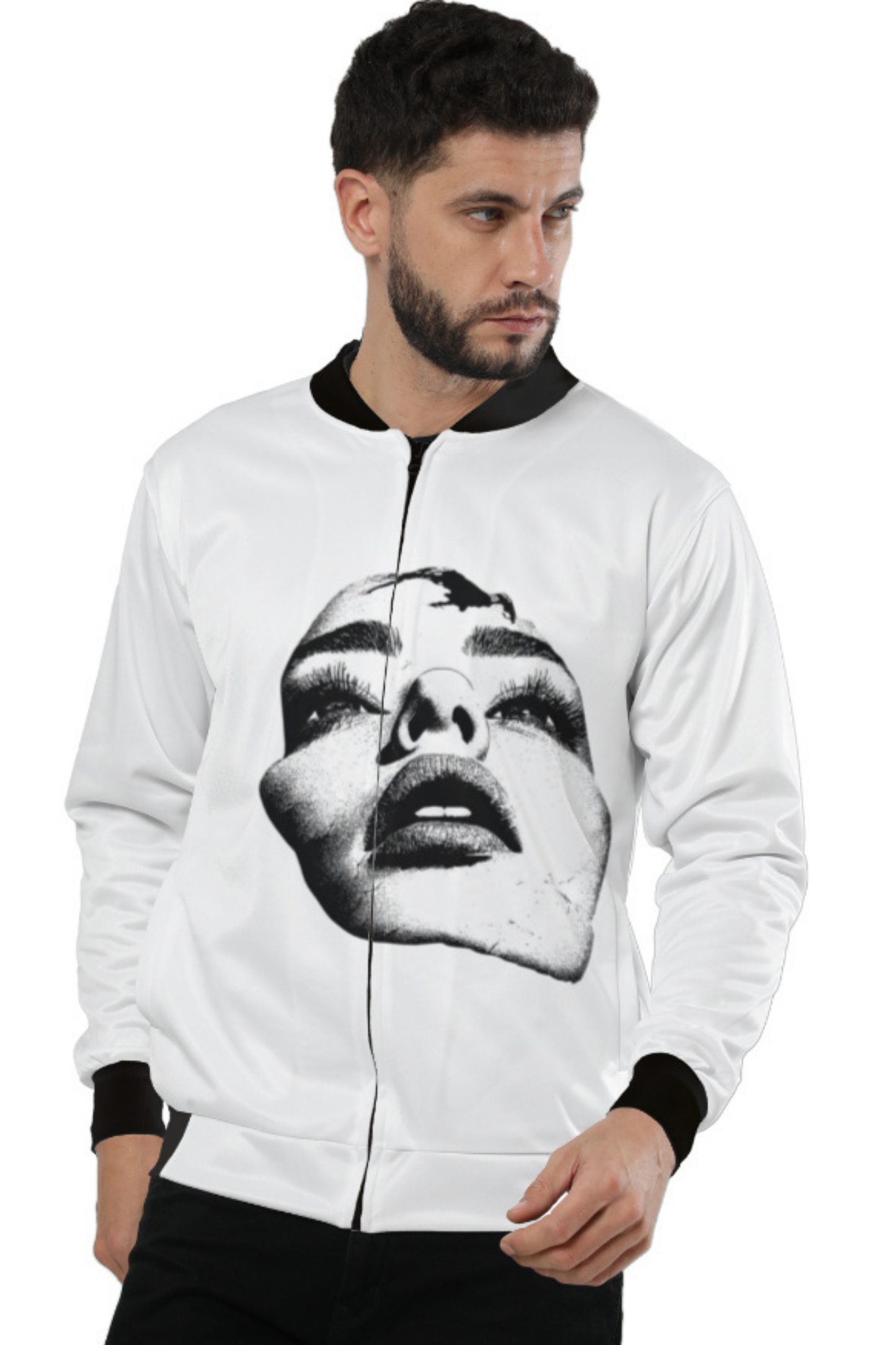 The Distorted Diva Monochrome Bomber