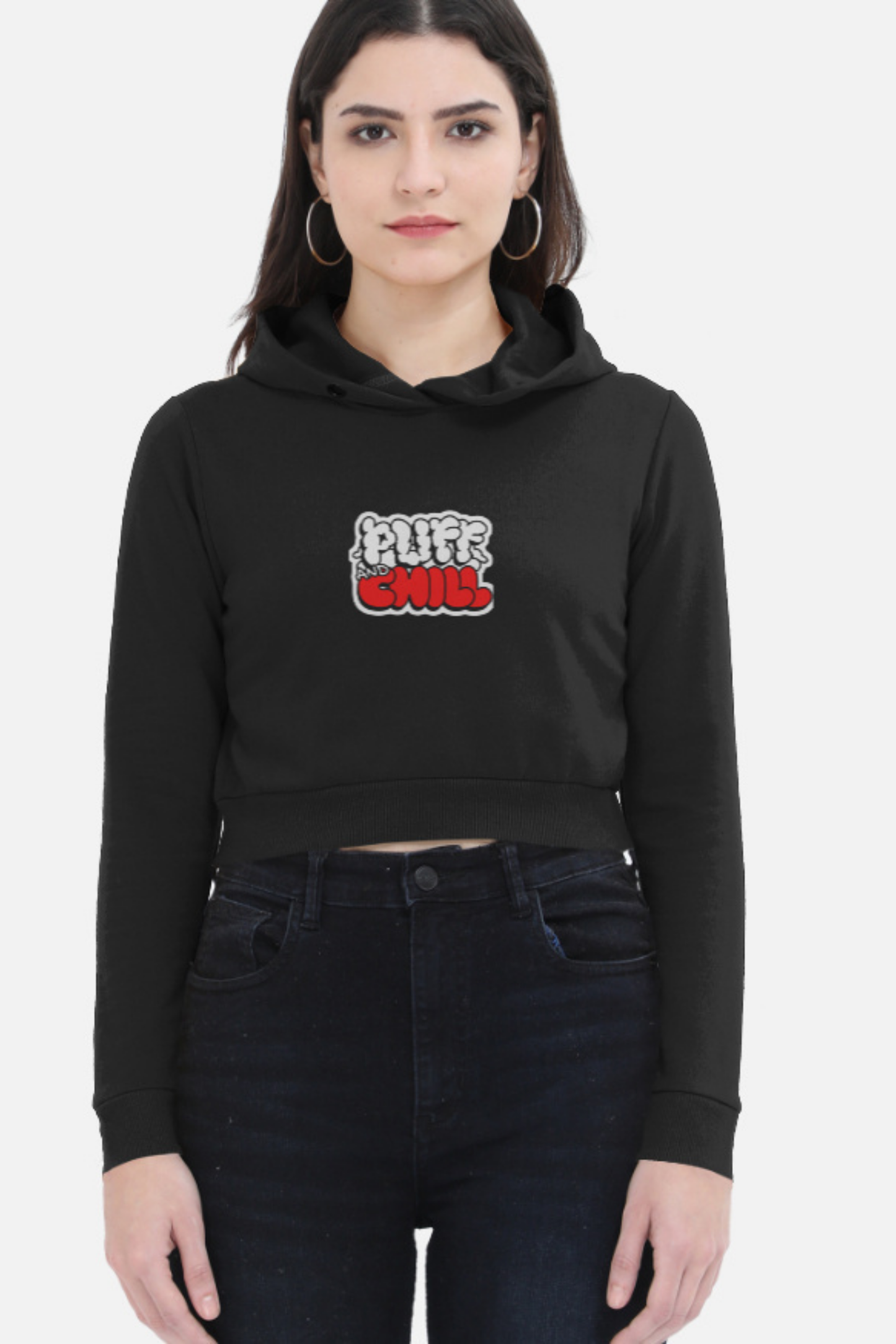 Puff & Chill Cropped Hoodie