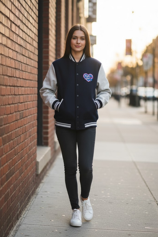 Pepsi Girl Heart Patch Bomber