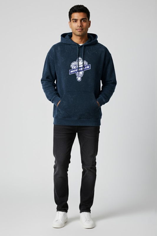 Iconic Michelin Man Acid Washed Hoodie