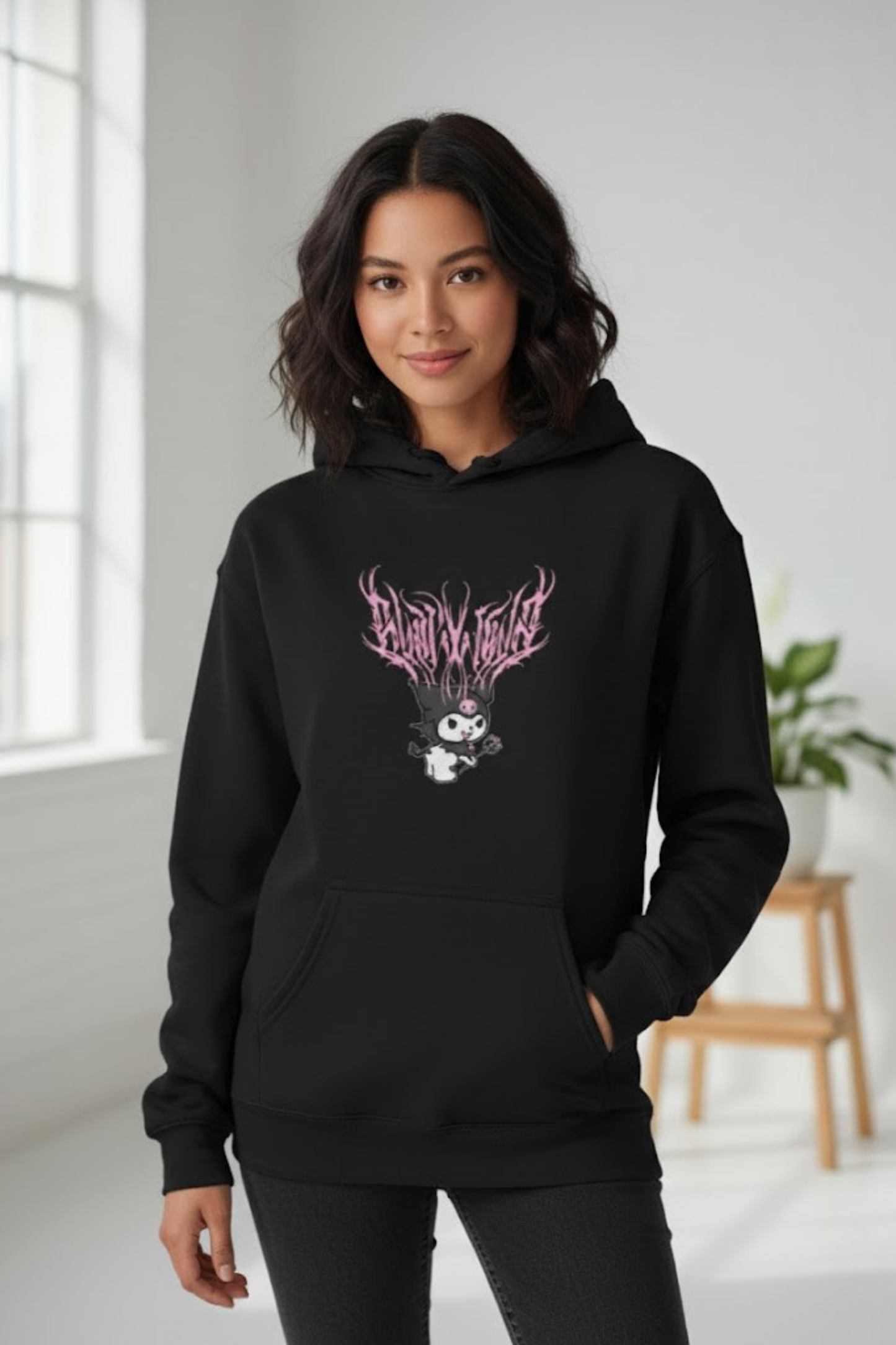 Kuromi Gothic Metal Hoodie