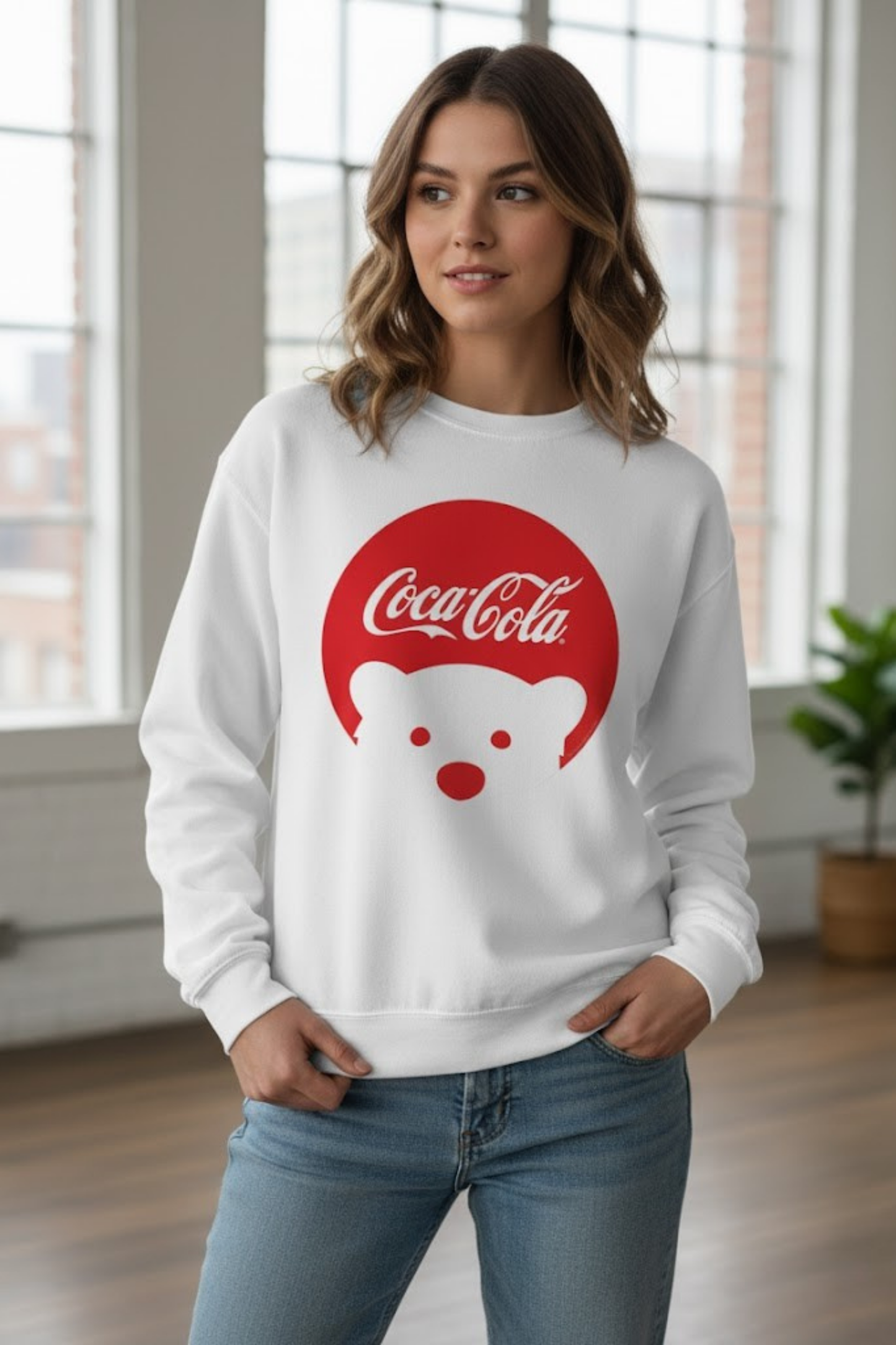 Coca-Cola® Polar Bear Hug Crewneck Sweatshirt