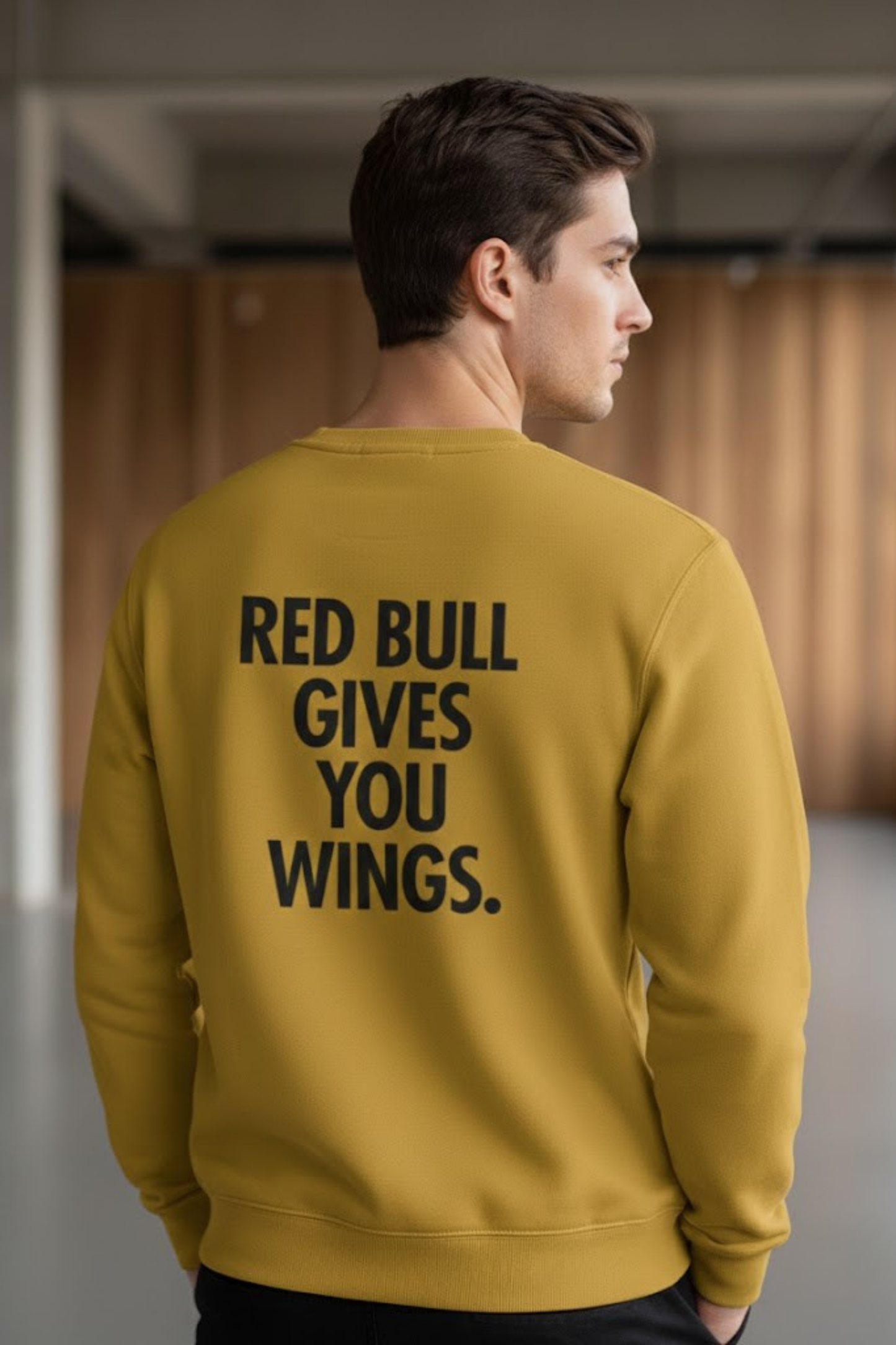 Red Bull Iconic Slogan Crewneck Sweatshirt