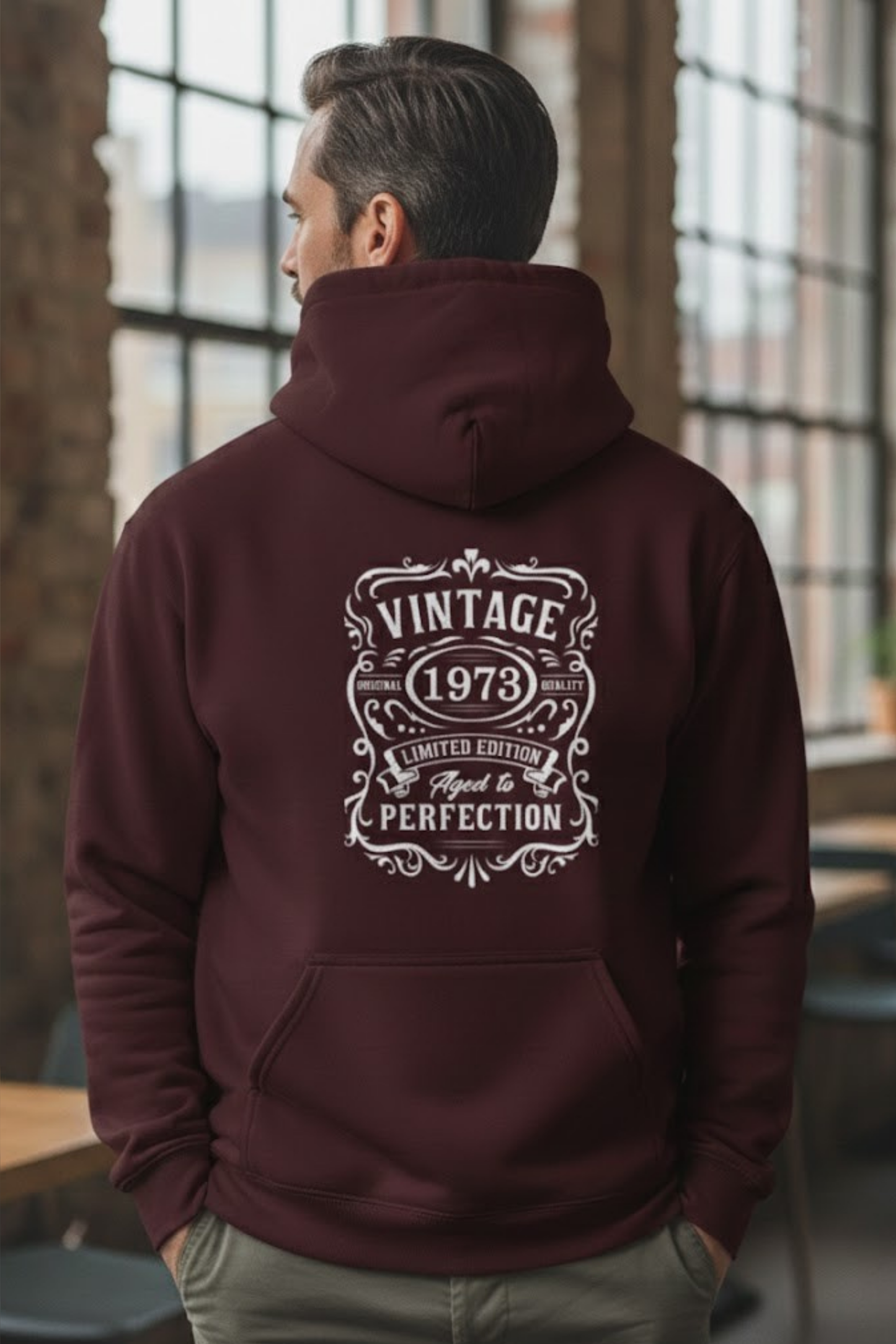 Custom Vintage Birthday Hoodie Aged to Perfection